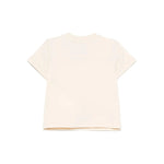 Moschino Kids T-shirt Beige con Ricamo Teddy per Neonati