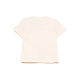 Moschino Kids T-shirt Beige con Ricamo Teddy per Neonati