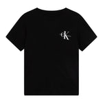 Calvin Klein Kids T-shirt Nera con Logo per Bambini