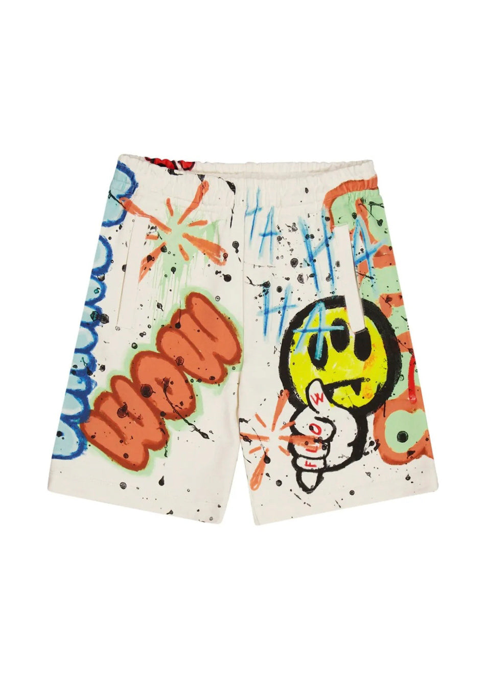 Barrow Kids Bermuda Crema con Stampa per Bambini
