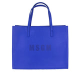 MSGM Kids Borsa Tote Royal con Stampa per Bambine