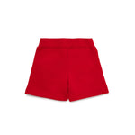 Dsquared2 Kids Short Rosso in Felpa con Logo per Neonati