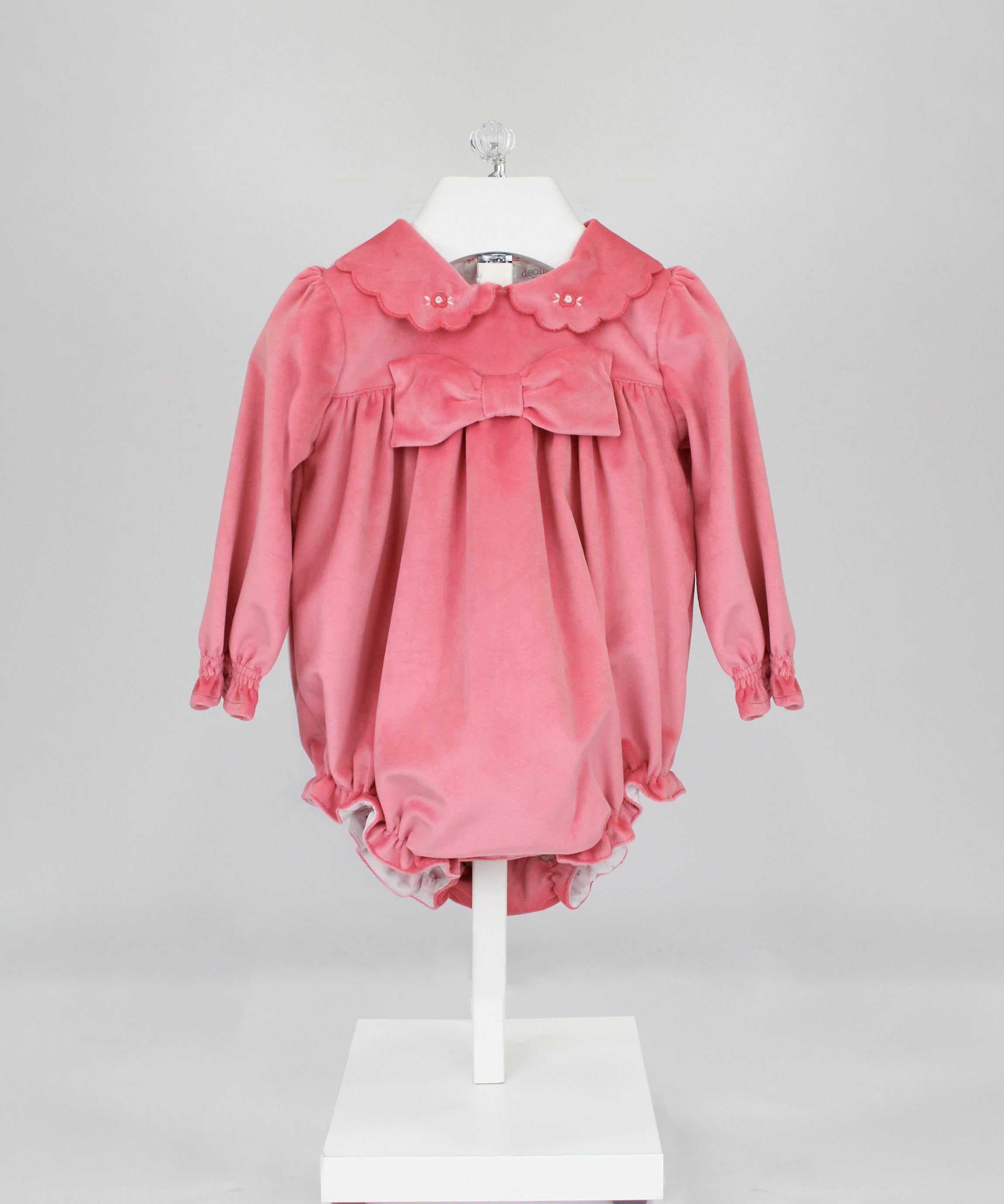 Deolinda Pagliaccetto Fucsia con Fiocco per Neonate