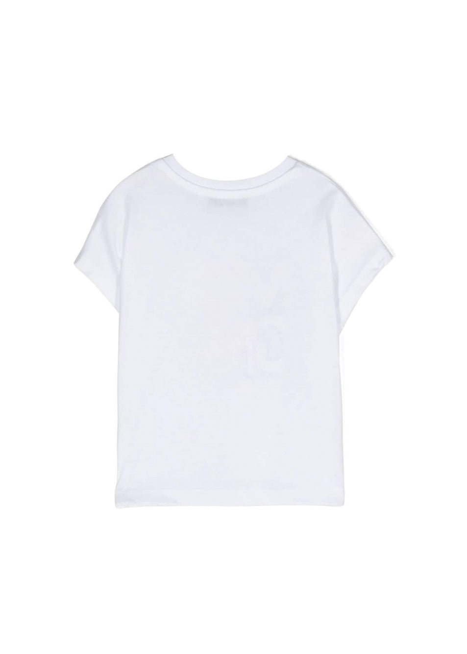 MSGM Kids T-Shirt Bianca con Stampa Logo per Neonate