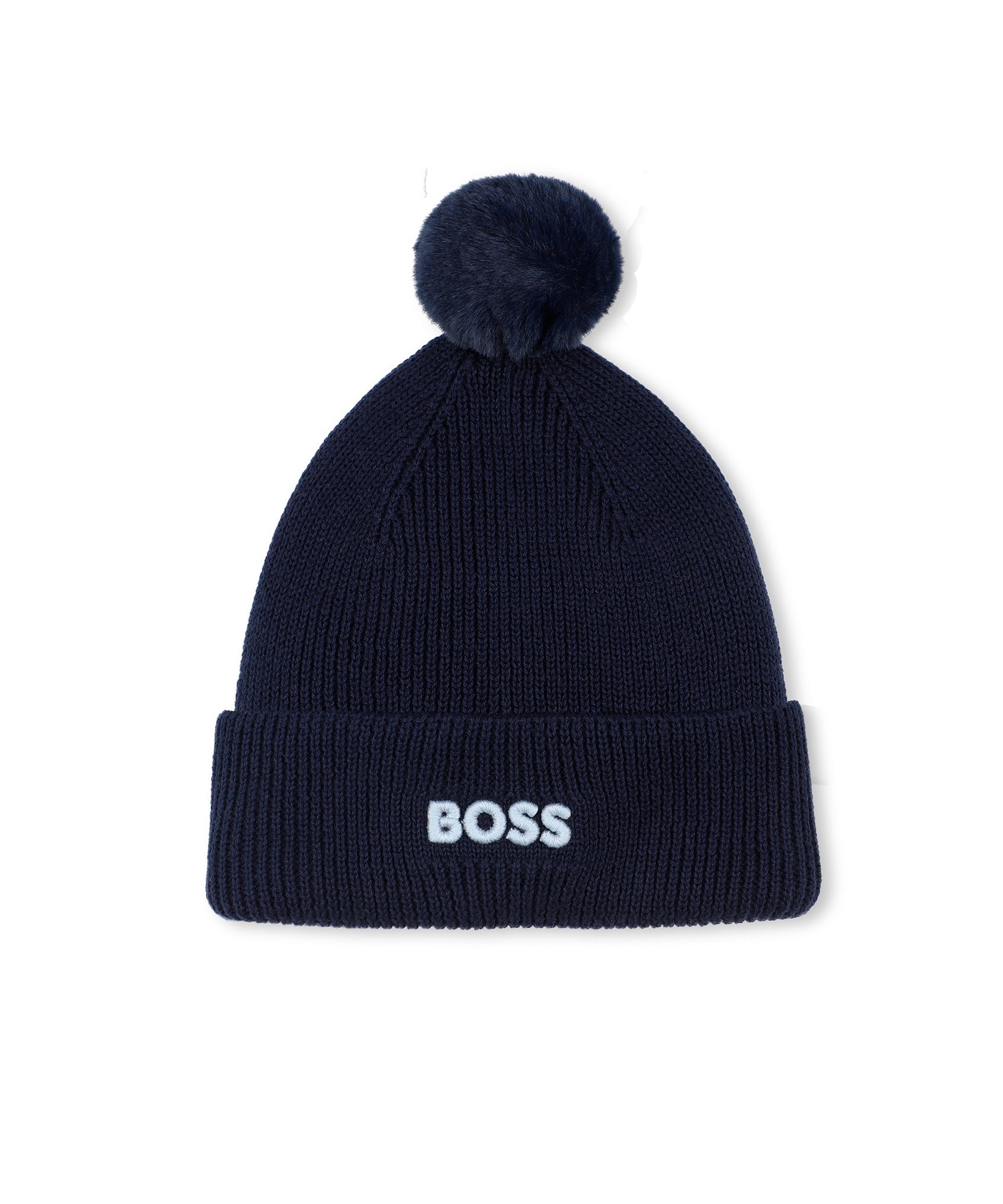 Boss Kids Cappello in Cotone Marine per Neonati
