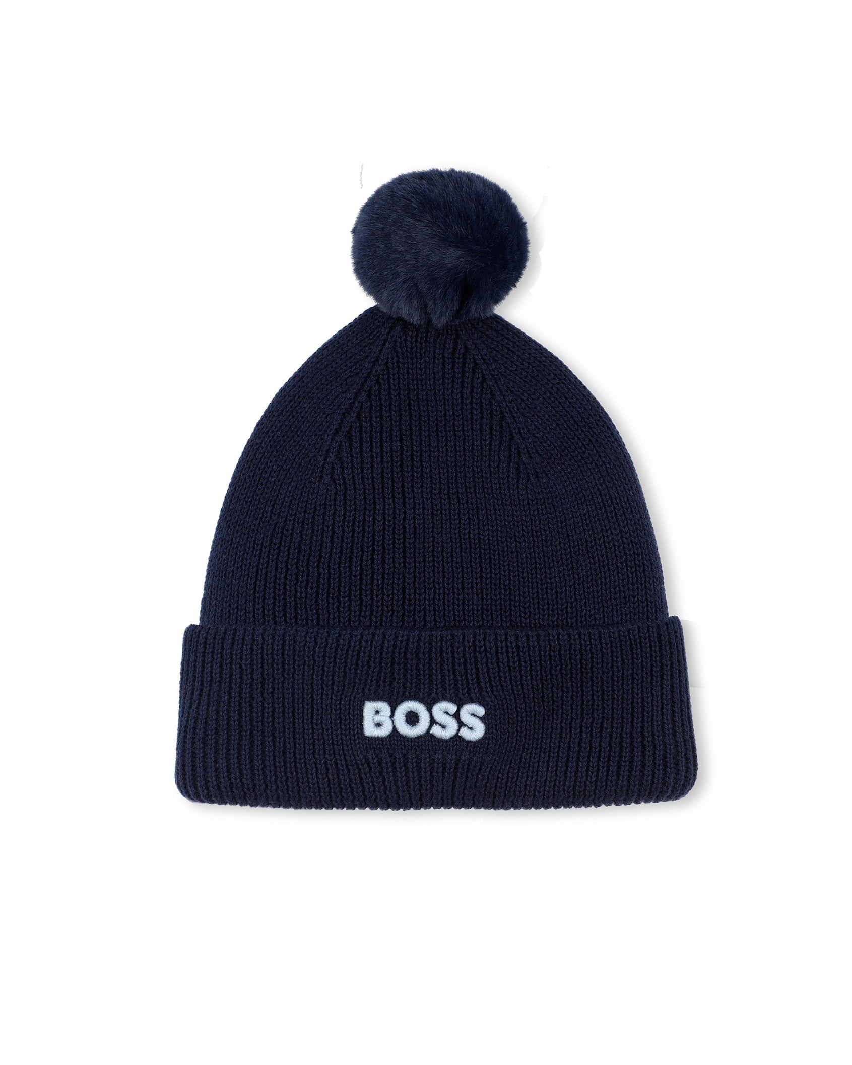 Boss Kids Cappello in Cotone Marine per Neonati