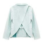 Vicolo Giacca Verde Acqua per Bambine