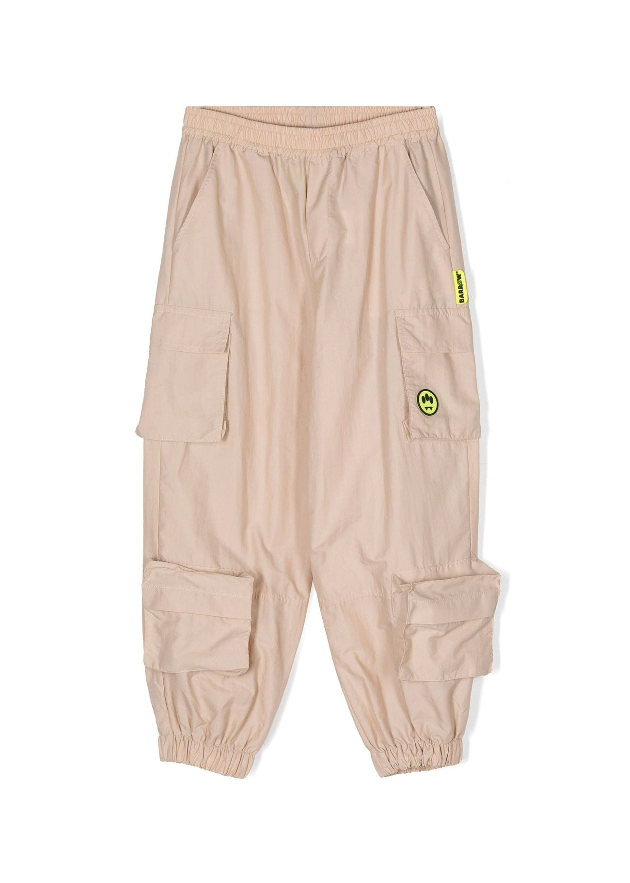 Barrow Kids Pantalone Cargo Beige in Nylon fronte