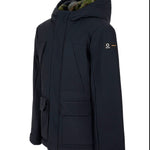 SUNS Kids Giubbotto blu scuro con Cappuccio e Interno in Pelliccia per Bambini