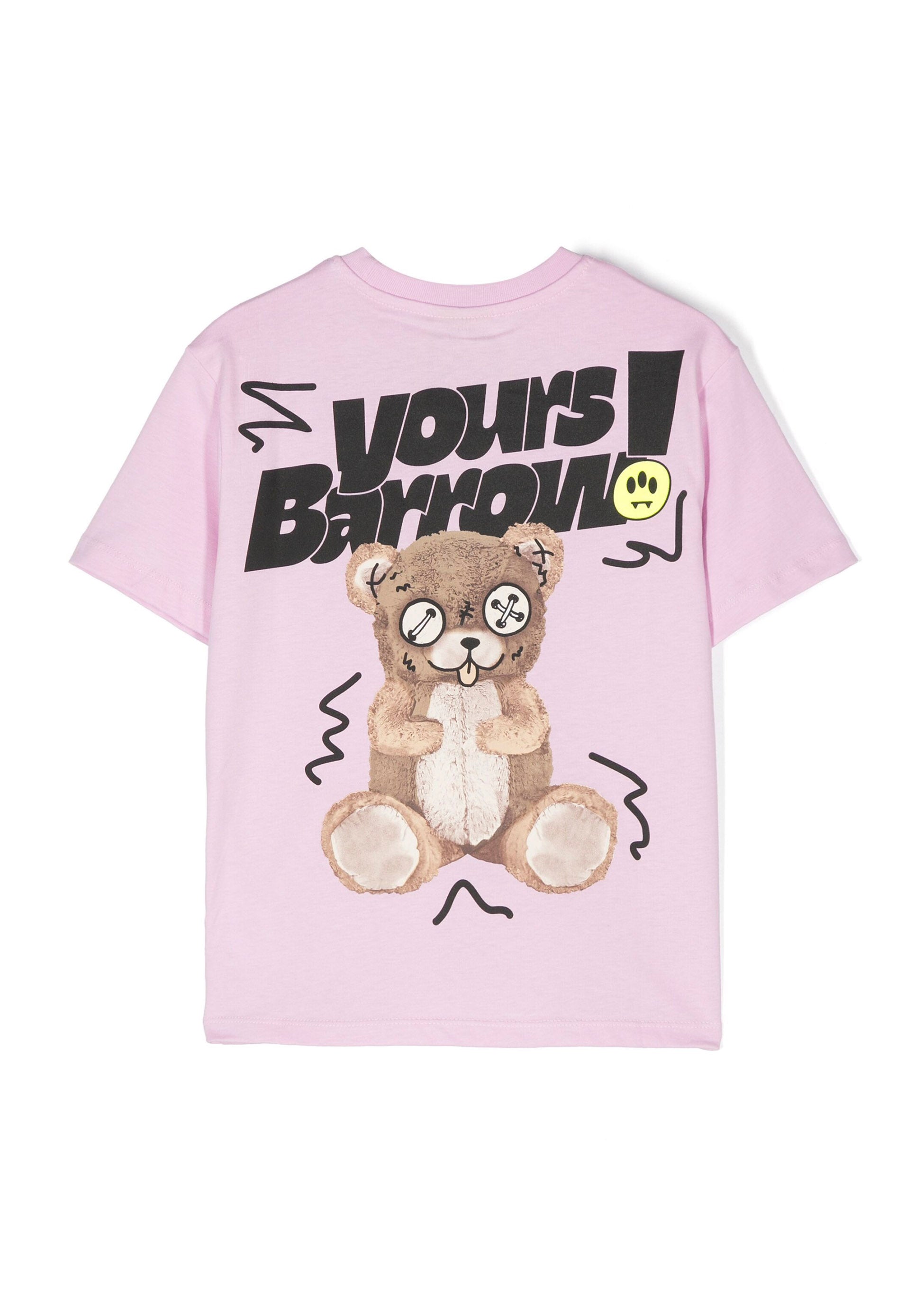 Barrow Kids T-shirt Lavanda con Stampa per Bambine