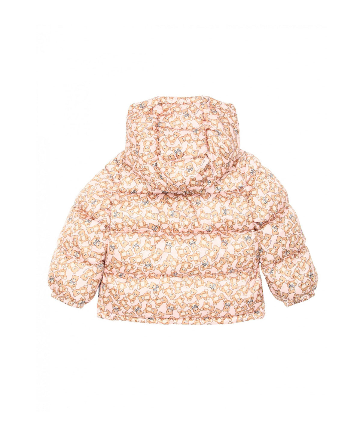 Moschino Kids Giubbino Rosa con Teddy Allover per Neonate