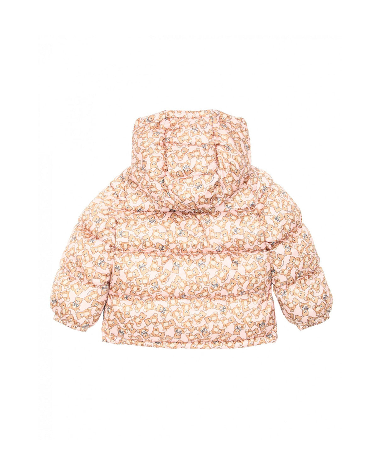 Moschino Kids Giubbino Rosa con Teddy Allover per Neonate