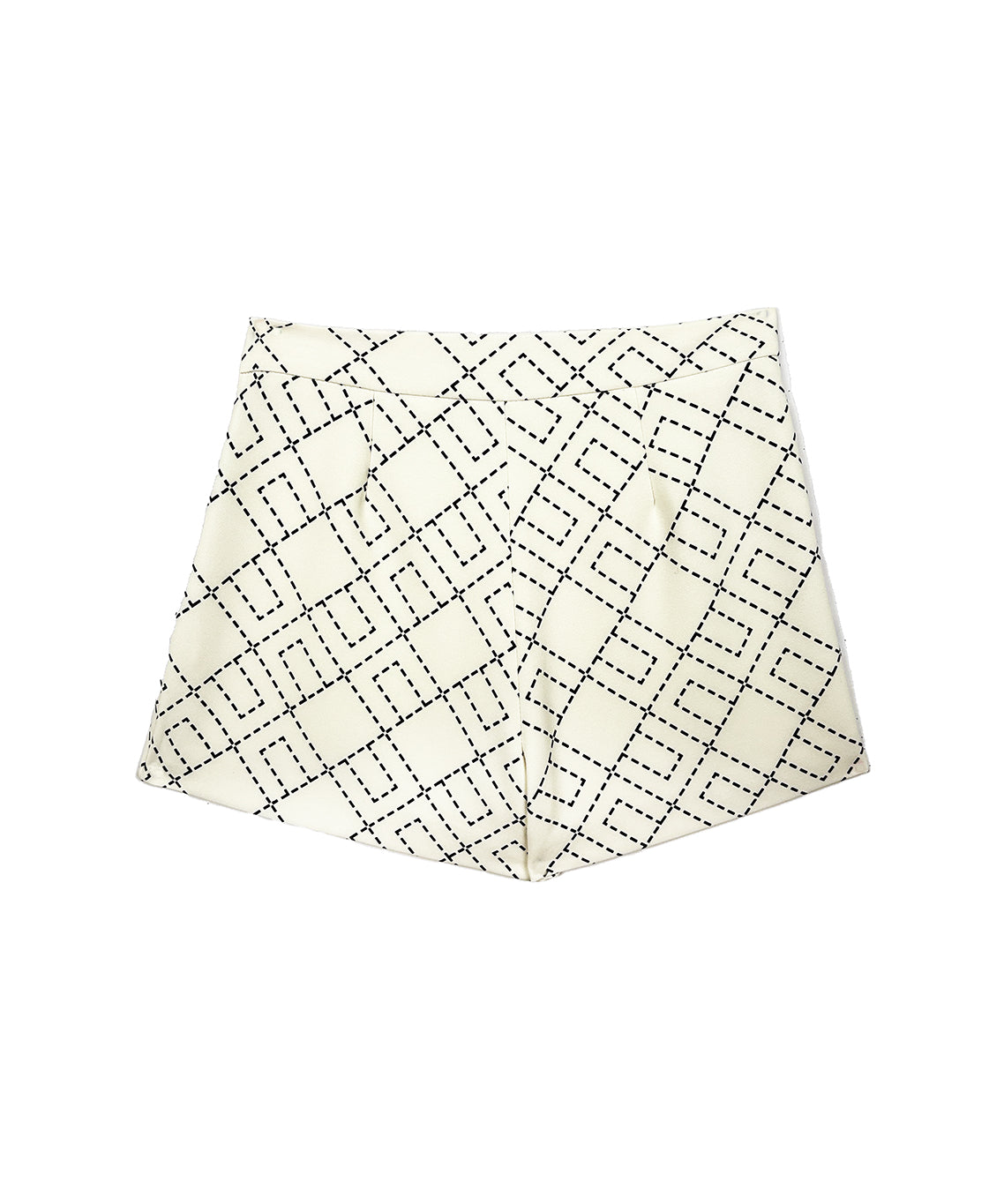 Elisabetta Franchi La Mia Bambina Shorts Panna con Logo Geometrico per Bambine