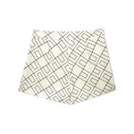 Elisabetta Franchi La Mia Bambina Shorts Panna con Logo Geometrico per Bambine