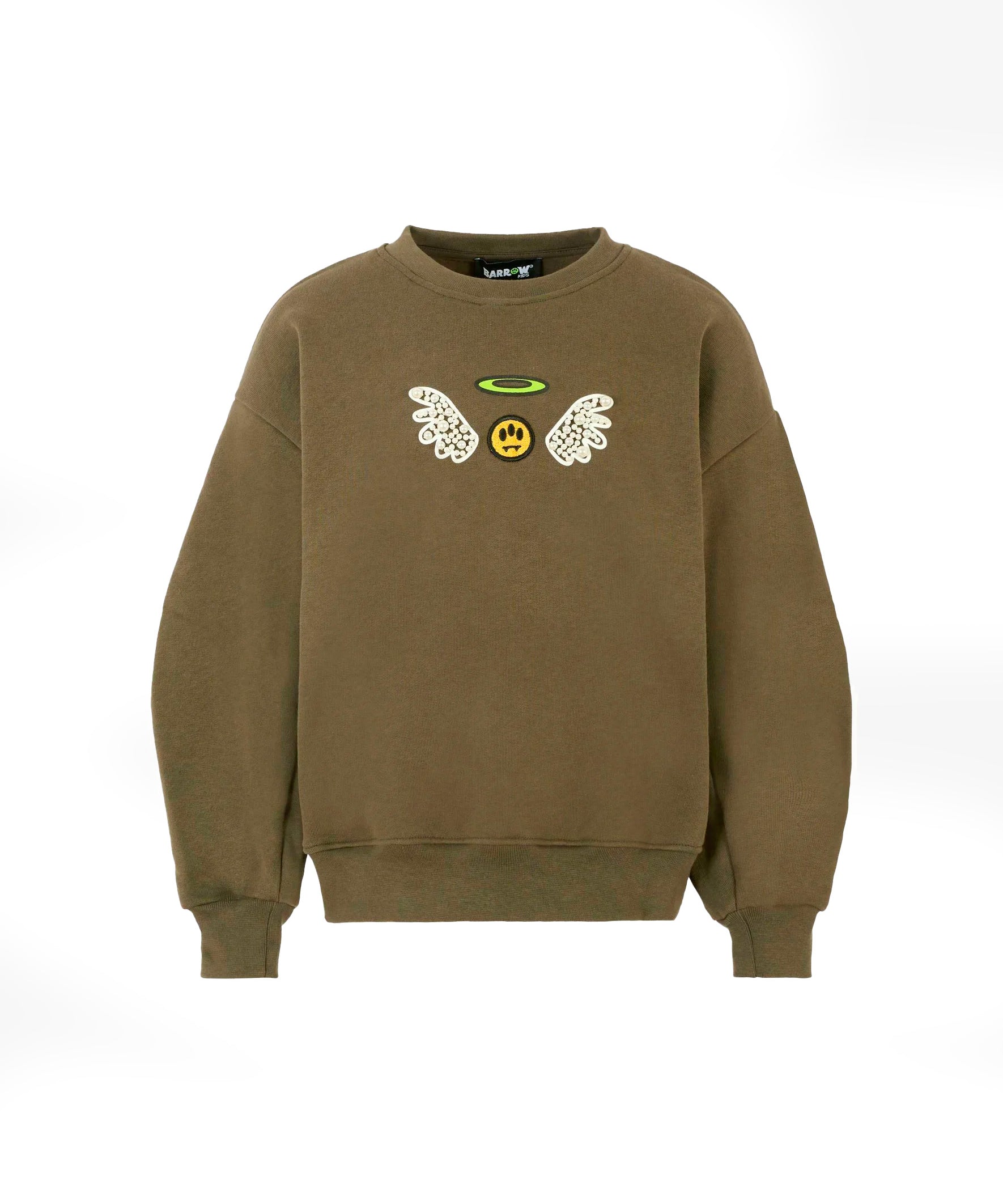 Barrow Kids Felpa Girocollo con Motivo Teddy Wings Unisex per Bambini