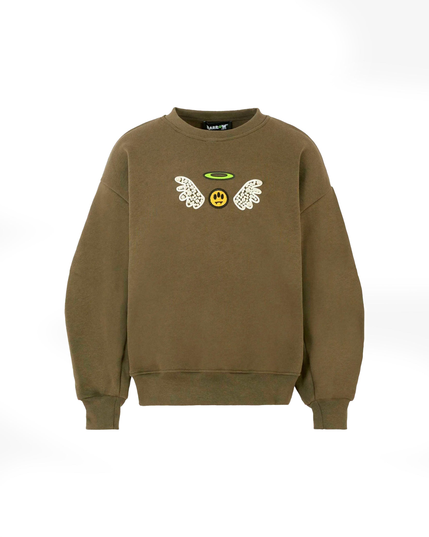 Barrow Kids Felpa Girocollo con Motivo Teddy Wings Unisex per Bambini