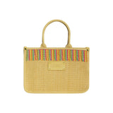 4Giveness Borsa a Mano in Paglia per Bambine