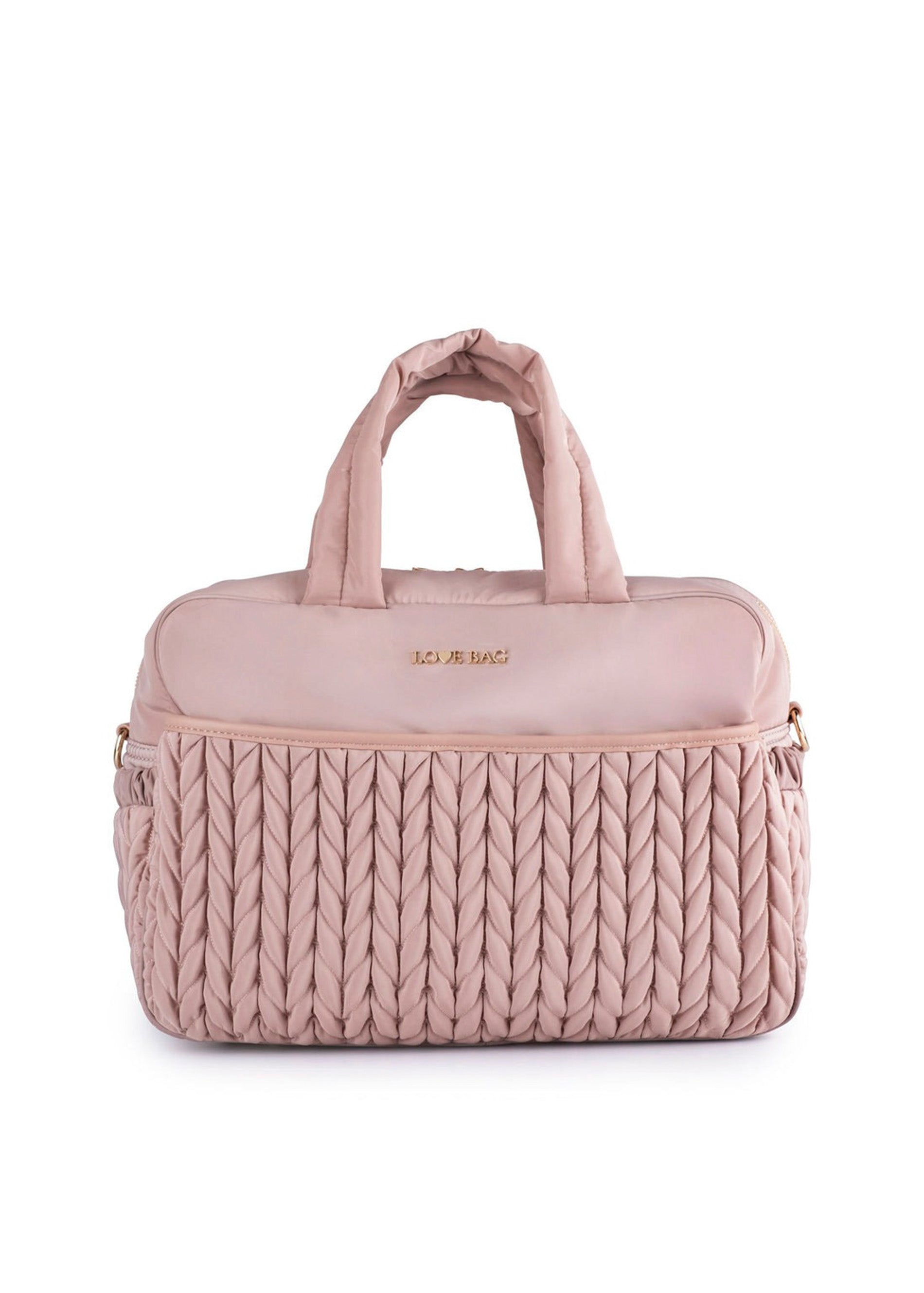 Love Bag Borsa Mamma 48 Ore Rosa Intrecciata