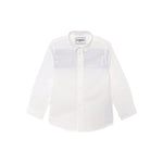 Iceberg Kids Camicia Bianca con Banda Logo per Neonati