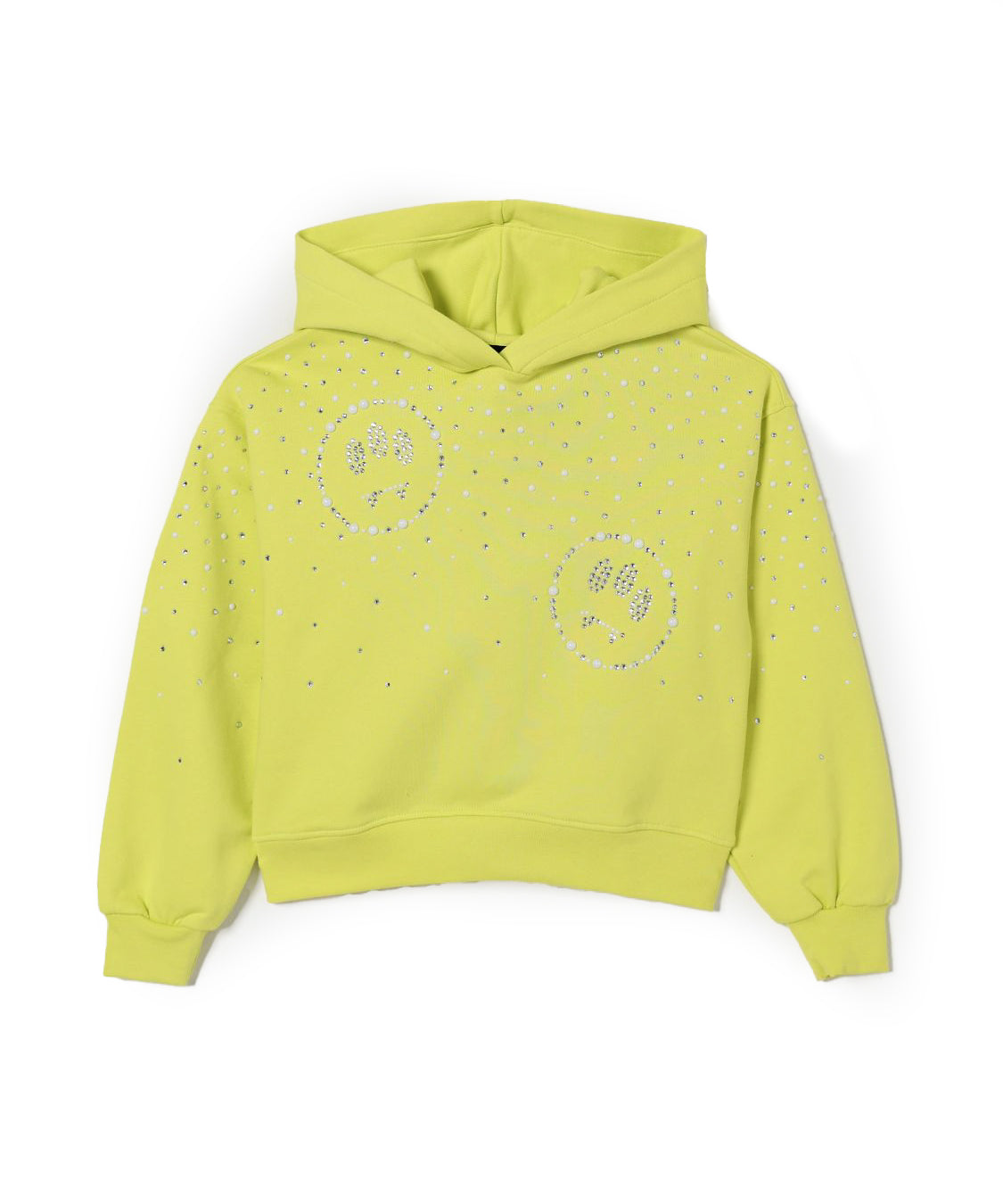 Barrow Kids Felpa con Cappuccio Logo Di Strass per Bambine