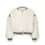 Twinset Kids Bomber in Eco-Pelliccia per Bambine