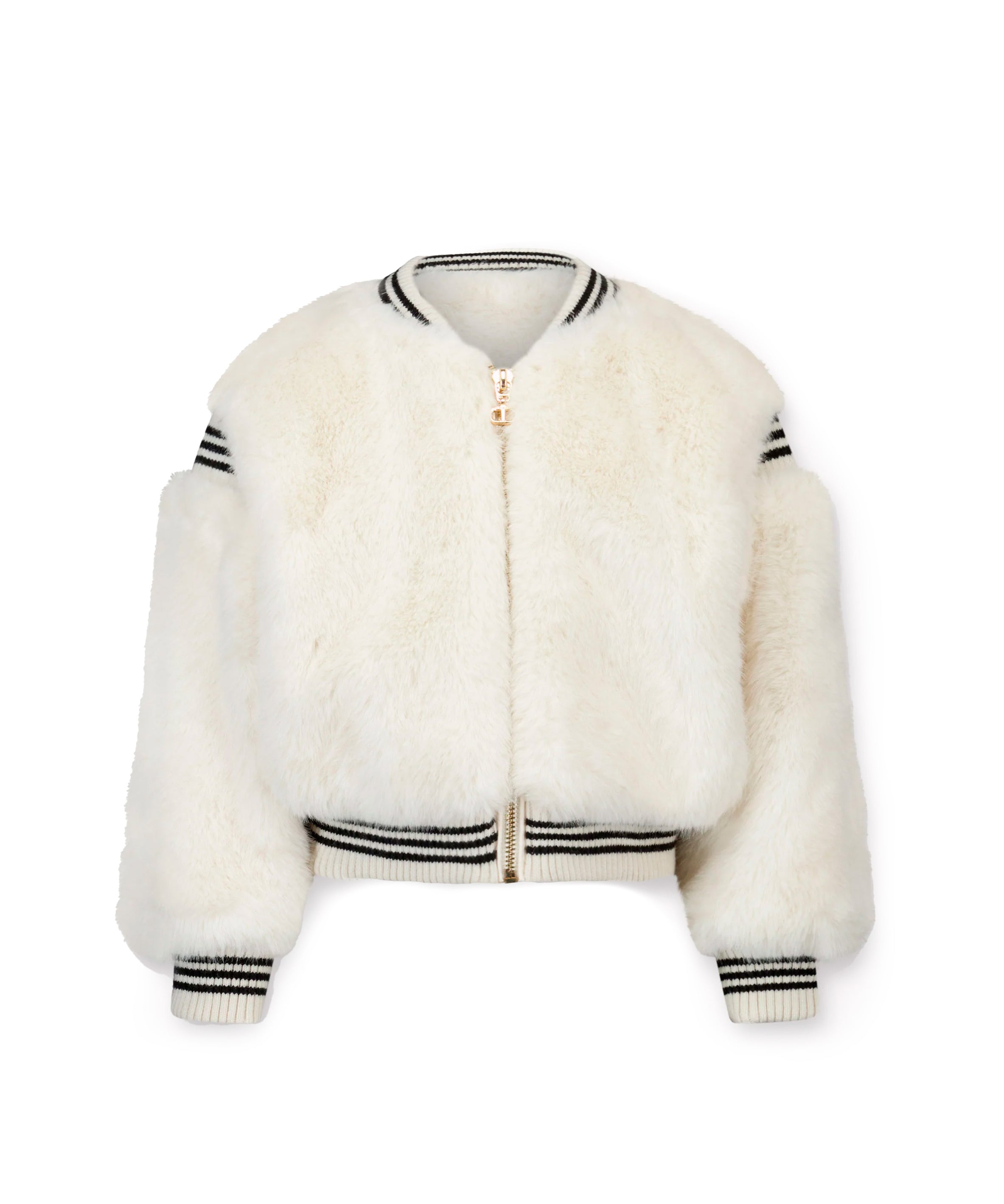 Twinset Kids Bomber in Eco-Pelliccia per Bambine