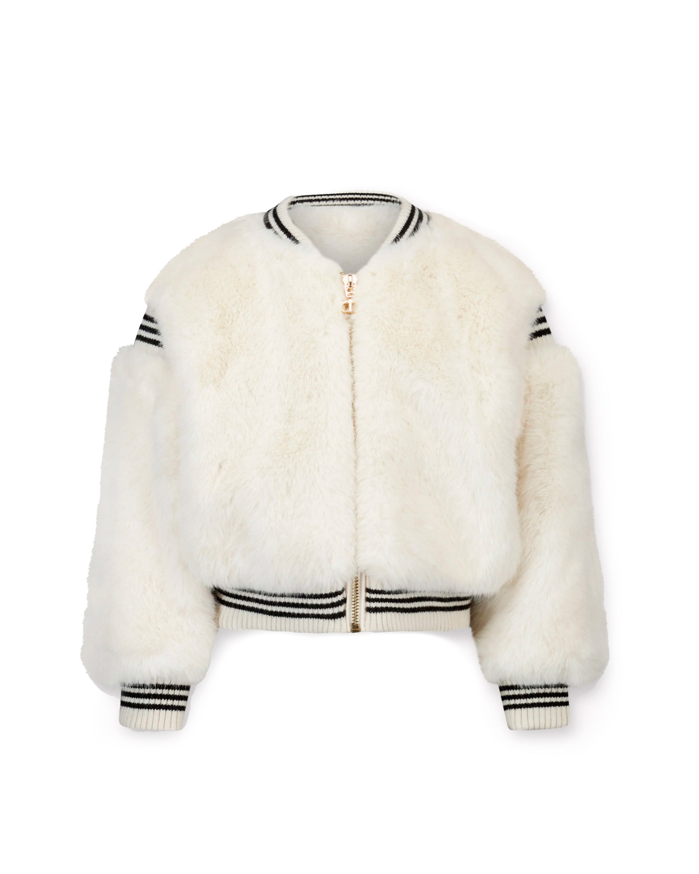 Twinset Kids Bomber in Eco-Pelliccia per Bambine