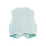 Vicolo Gilet Verde Acqua per Bambine