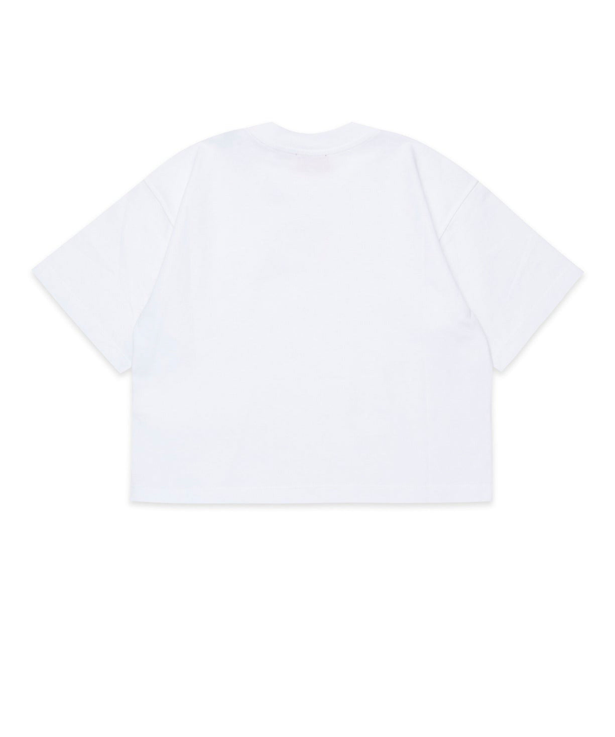 Diesel Kids T-Shirt Bianca Boxy con Oval D per Bambine (retro)