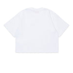 Diesel Kids T-Shirt Bianca Boxy con Oval D per Bambine (retro)