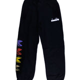 Diadora Kids Black Logo Pants for Kids
