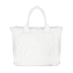 EffeK Borsa Mare con Logo Bianca per Bambine