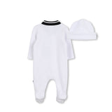 BOSS Kids Tutina + Cappello Bianco in Cotone per neonato