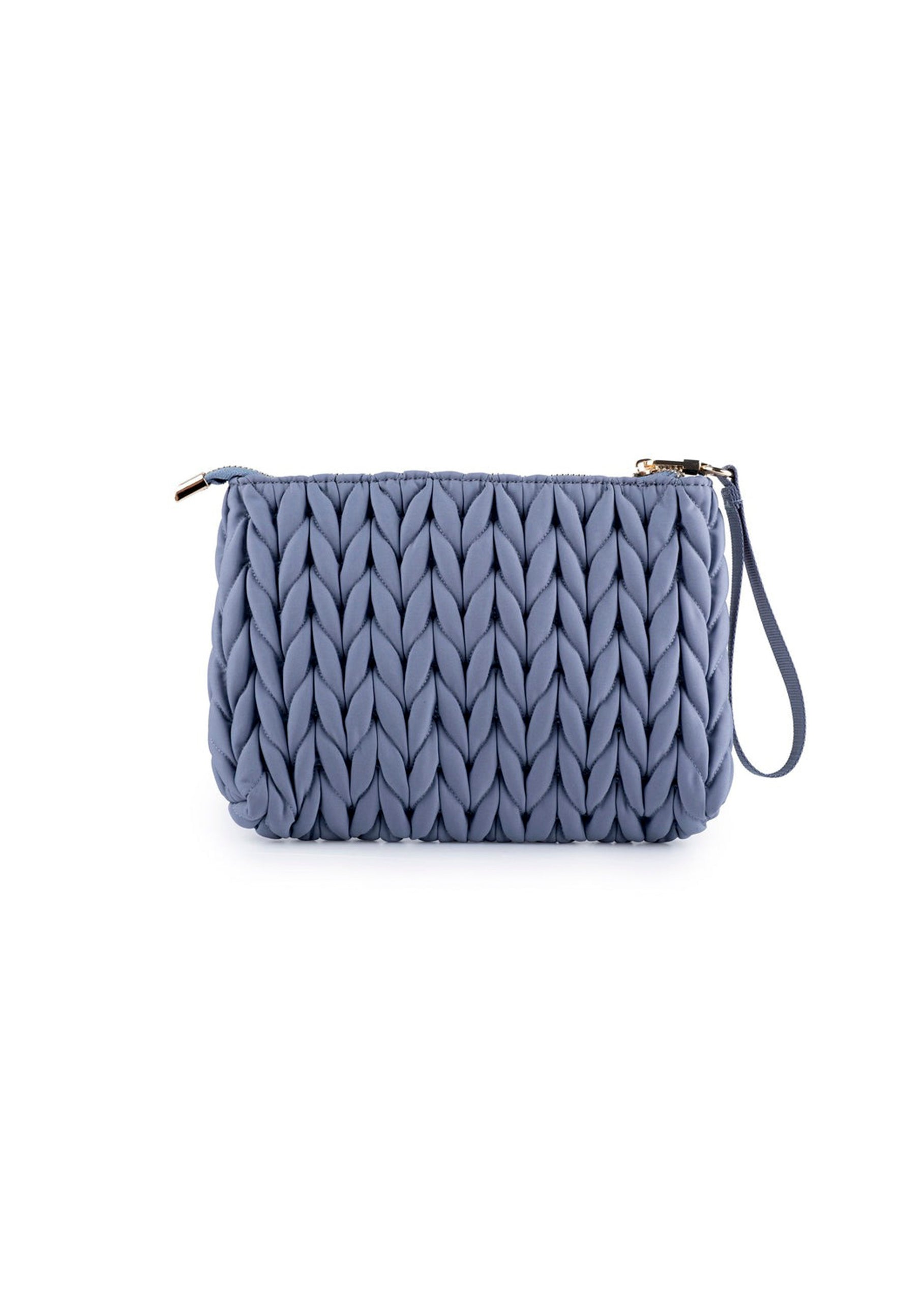 Love Bag Pochette Cielo Intrecciata
