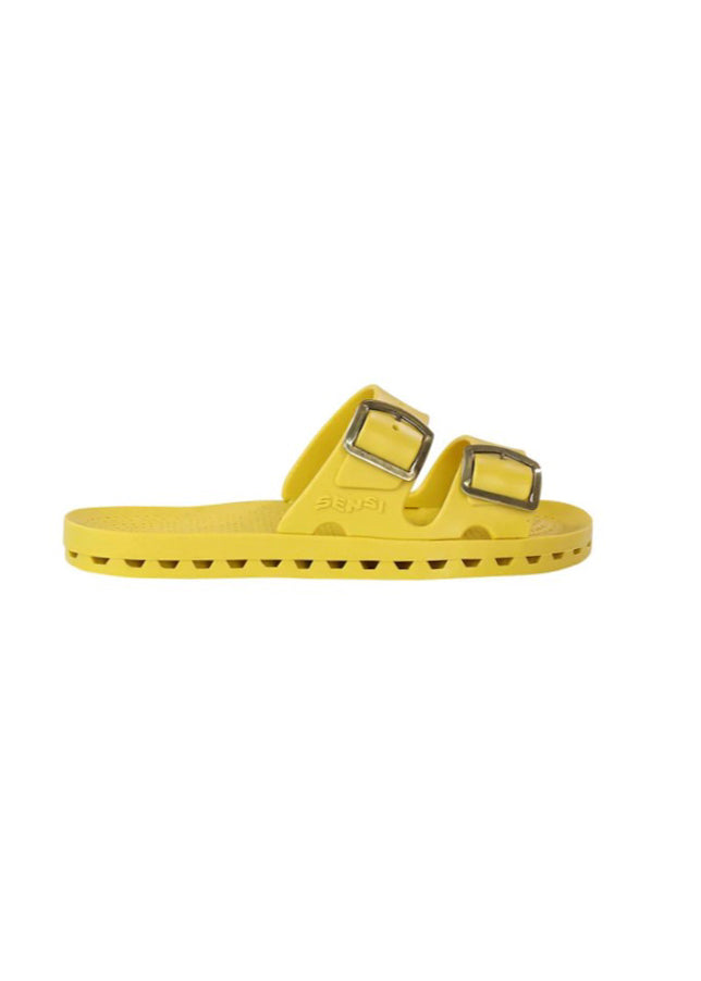 Sensi Kids City Sandalo Giallo Doppia Fascia per Bambine