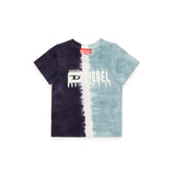 Diesel Kids T-shirt Effetto Sfumato con Logo per Neonati