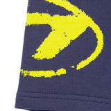 Diesel Kids Blue Shorts in Fleece with Logo for Babies