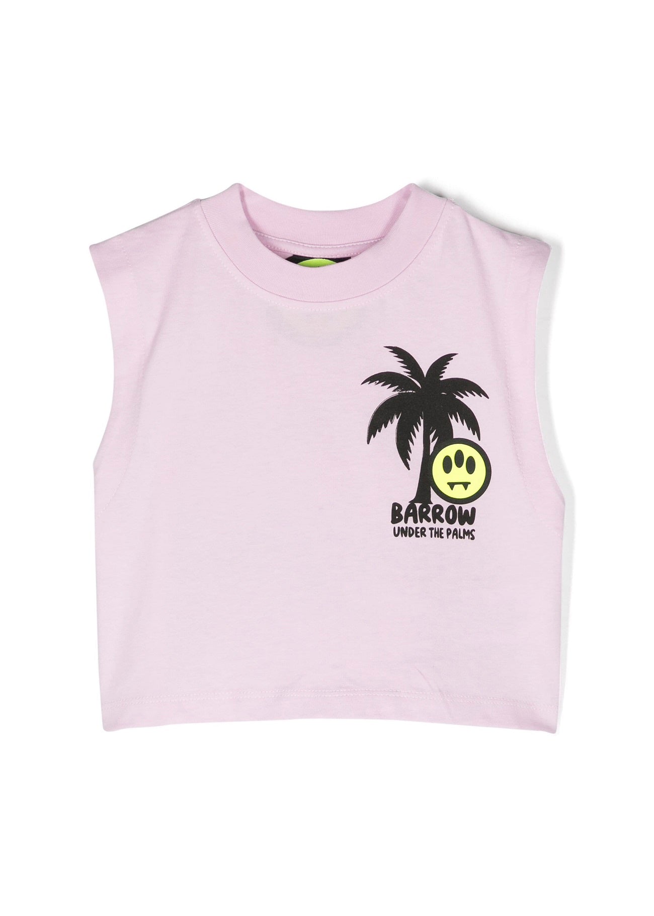Barrow Kids Canotta Crop con Stampa per Bambine frontale
