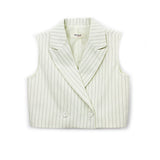 Vicolo Kids Gilet a Righe Vaniglia per Bambine