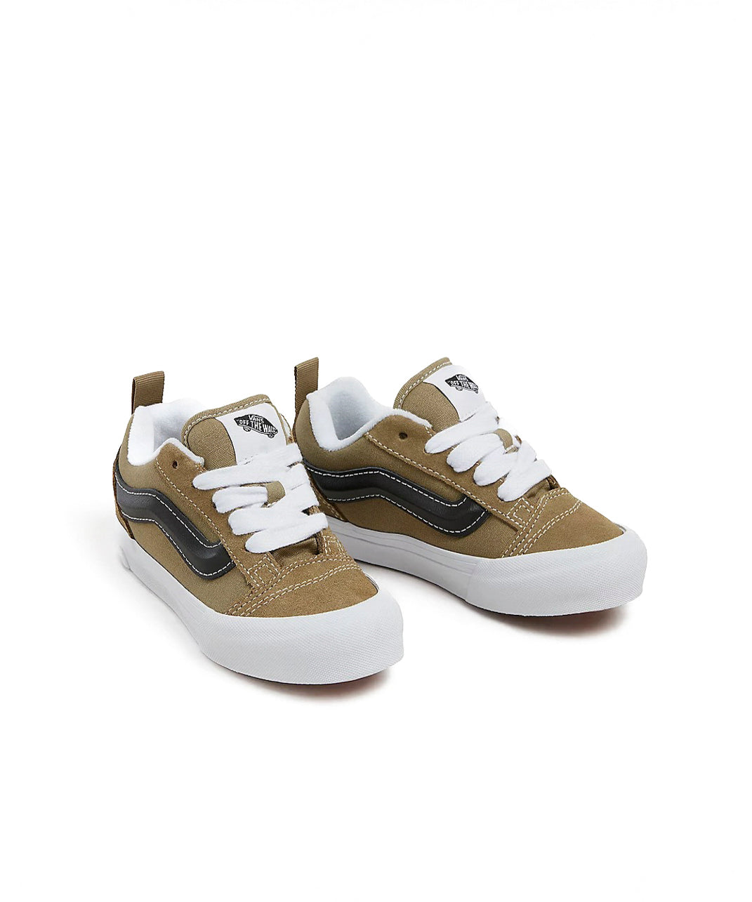 Vans Kids Knu Skool Verde Oliva/Nero per Bambini