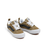 Vans Kids Knu Skool Verde Oliva/Nero per Bambini