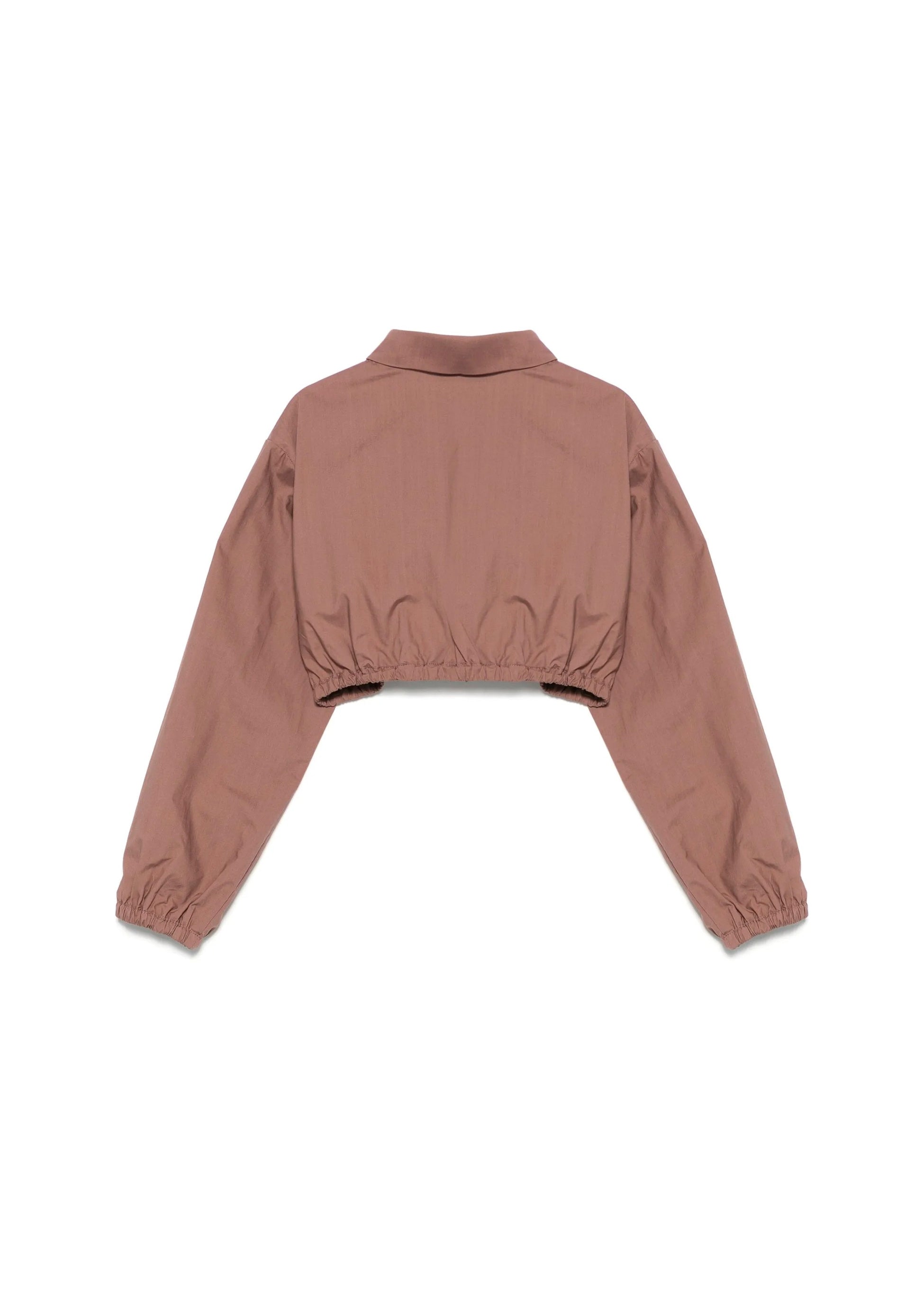 Pinko Kids Camicia Cropped Terra con Stampa per Bambine