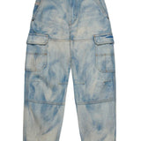Diesel Kids Jeans relaxed bleached  D-Dave Cargo per Bambini