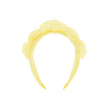 Angel's Face Cerchietto Giallo con Tulle Rosie per Bambine