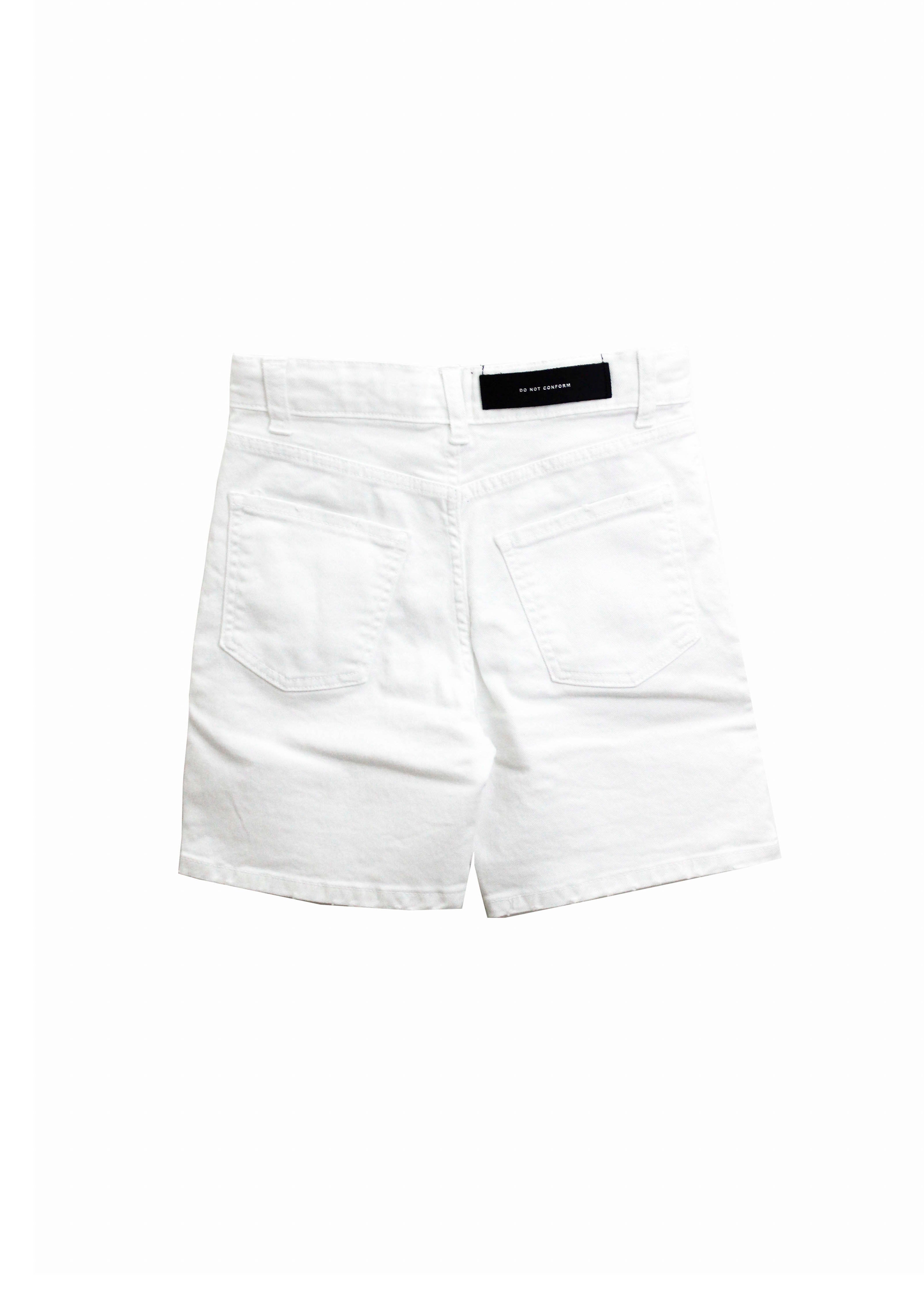 Do Not Conform Short Jeans Bianco per Bambini