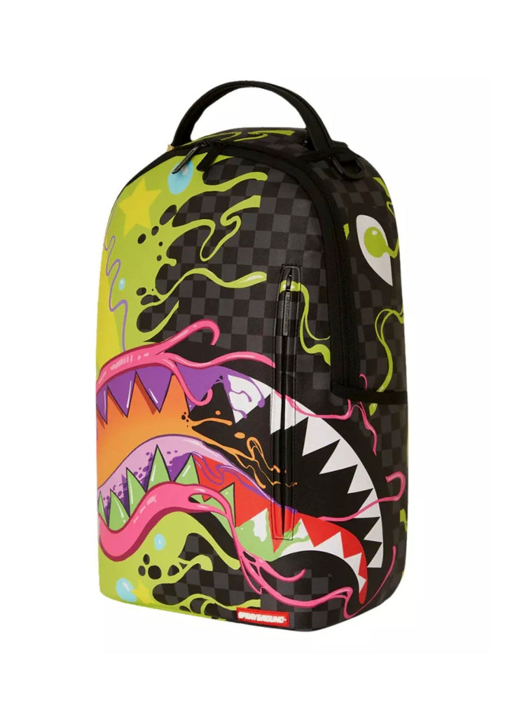 Sprayground Kids Zaino Terrestrial Vibrancy Black (dettaglio)