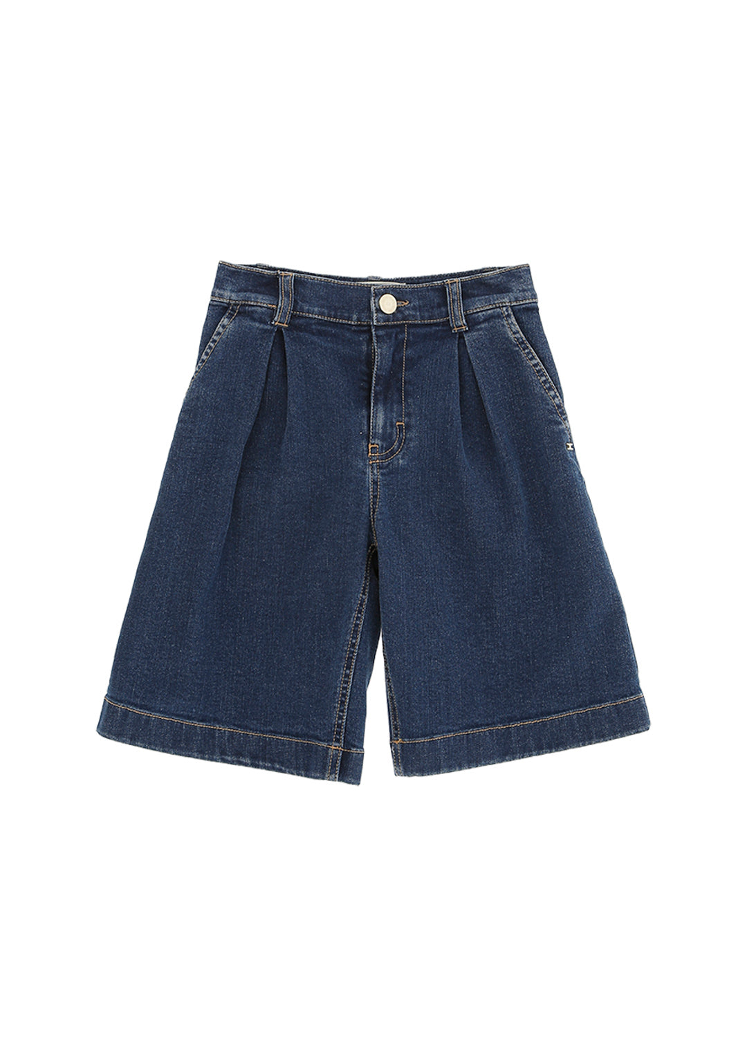 Elisabetta Franchi La Mia Bambina Short Denim Blu per Bambine