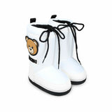 Moschino Kids Stivali Invernali Bianchi per Bambine