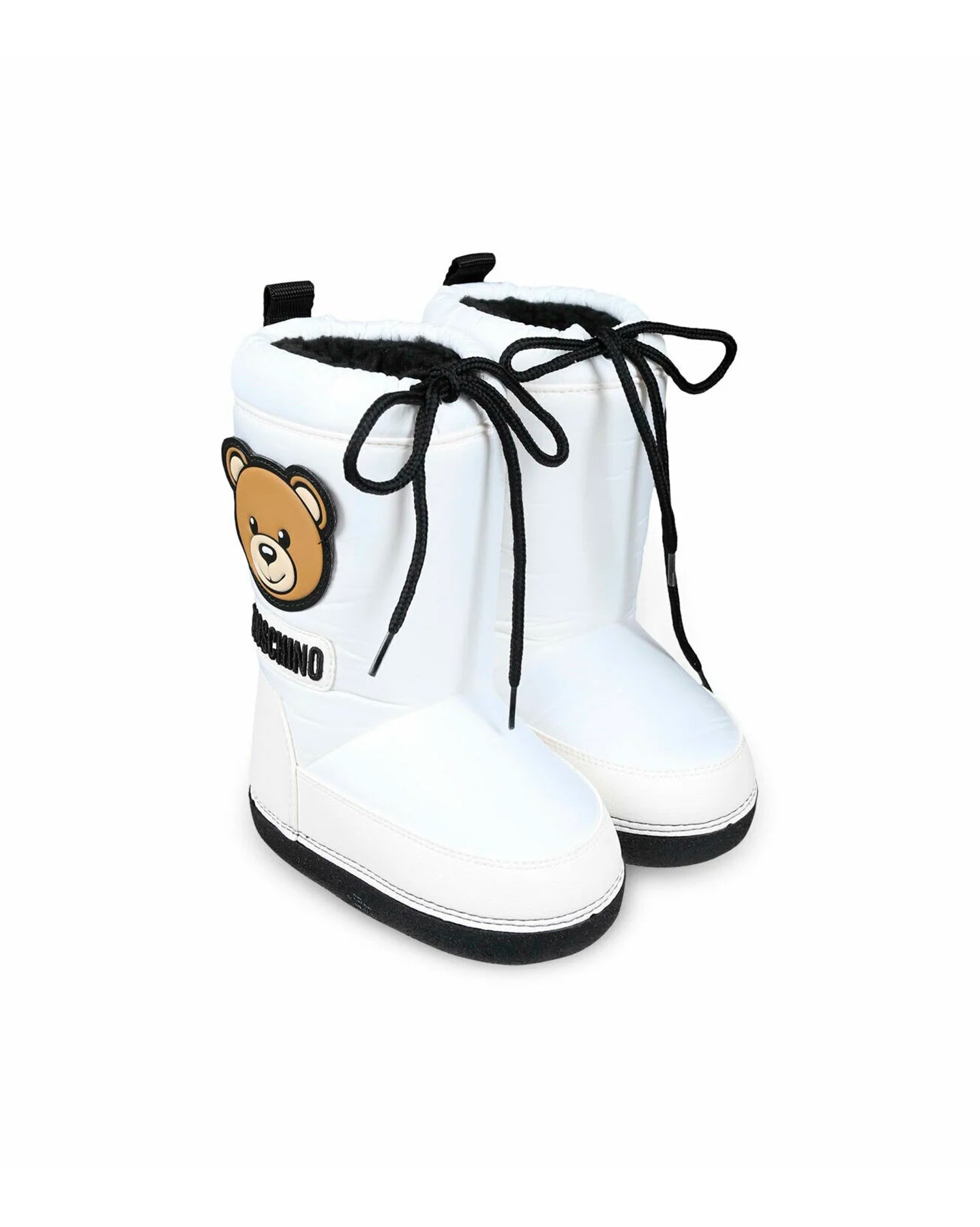 Moschino Kids Stivali Invernali Bianchi per Bambine