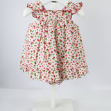 Deolinda Abito con Culotta Fantasia Cherry per Neonate